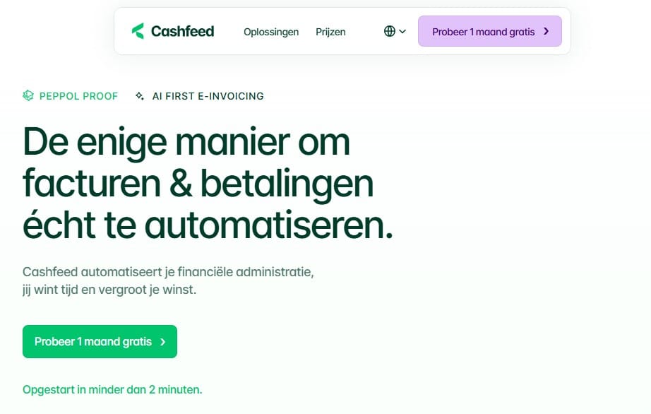 Cashfeed.com > screenshot homepagina
